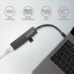 AXAGON HMC-GL3A, USB 3.2 Gen 1 hub + Gb LAN