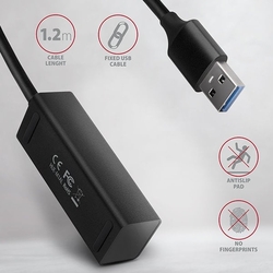 AXAGON HUE-M1AL, 4x USB 3.2 Gen 1 MINI hub, 1.2m kabel