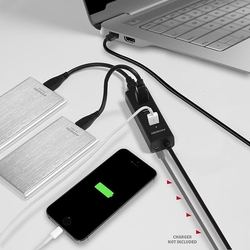 AXAGON HUE-S2BL 4x USB3.0 Charging hub 1.2m kabel