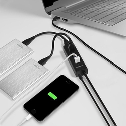 AXAGON HUE-S2BP 4x USB3.0 Charging hub 1.2m kabel vč. AC adaptéru