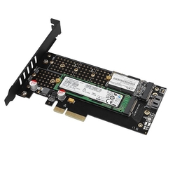 AXAGON PCEM2-DC PCIe NVMe+NGFF M.2 adaptér