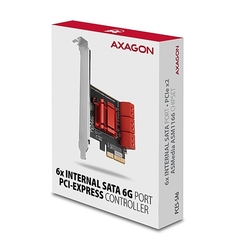 AXAGON PCES-SA6 PCIe řadič SATA