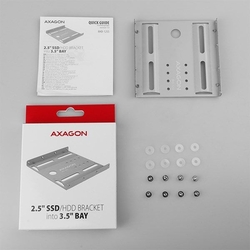 AXAGON RHD-125S, kovový rámeček pro 1x 2.5" HDD/SSD do 3.5" pozice, šedý