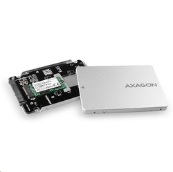 AXAGON RSS-M2SD, SATA - M.2 SATA SSD, interní 2.5" ALU box