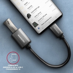 AXAGON RUCM-AFAC kabelová redukce USB-C male <-> USB-A female, 20cm