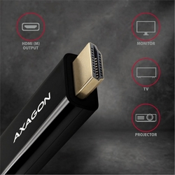 AXAGON RVDM-HI14C2, miniDisplayPort -> HDMI 1.4 redukce / kabel 1,8m