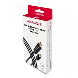 AXAGON RVDM-HI14C2, miniDisplayPort -> HDMI 1.4 redukce / kabel 1,8m