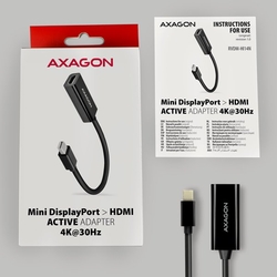 AXAGON RVDM-HI14N, miniDisplayPort -> HDMI 1.4 redukce / adaptér