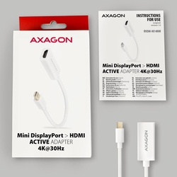 AXAGON RVDM-HI14NW, miniDisplayPort -> HDMI 1.4 redukce / adaptér