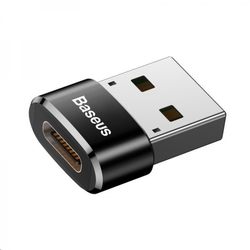 Baseus adaptér USB samec na USB-C samice 3A, černá