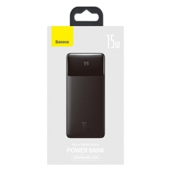 Baseus Bipow powerbanka s digitálním displejem 20000mAh 15W černá