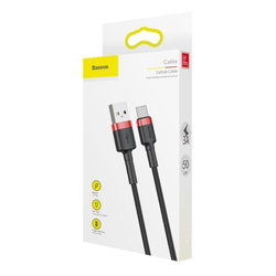 Baseus Cafule kabel USB-C 2A 2m (červeno-černý)