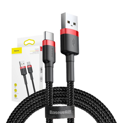 Baseus Cafule kabel USB-C 3A 0,5 m (červeno-černý)