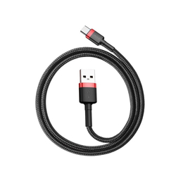 Baseus Cafule kabel USB-C 3A 1m (červeno-černý)