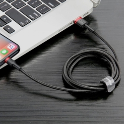 Baseus Cafule nabíjecí/datový kabel USB na Lightning 1,5A 2m, červená-černá