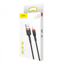 Baseus Cafule nabíjecí/datový kabel USB na Lightning 1,5A 2m, červená-černá