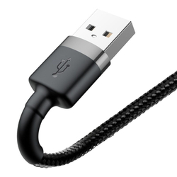 Baseus Cafule nabíjecí/datový kabel USB na Lightning 1,5A 2m, šedá-černá