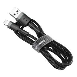 Baseus Cafule nabíjecí/datový kabel USB na Lightning 1,5A 2m, šedá-černá