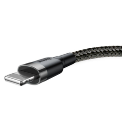 Baseus Cafule nabíjecí/datový kabel USB na Lightning 1,5A 2m, šedá-černá