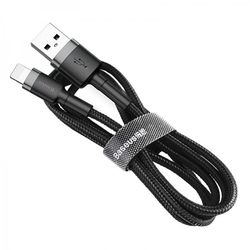 Baseus Cafule nabíjecí/datový kabel USB na Lightning 2,4A 0,5m, šedá-černá