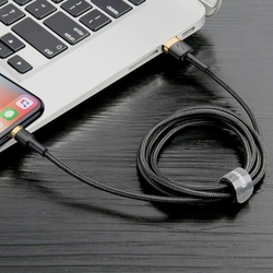 Baseus Cafule nabíjecí/datový kabel USB na Lightning 2,4A 1m, zlatá-černá