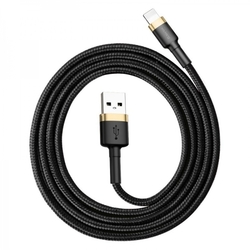 Baseus Cafule nabíjecí/datový kabel USB na Lightning 2,4A 1m, zlatá-černá