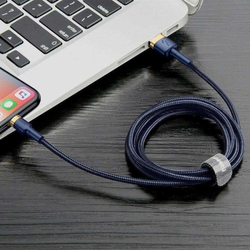 Baseus Cafule nabíjecí/datový kabel USB na Lightning 2,4A 1m, zlatá-modrá