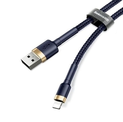 Baseus Cafule nabíjecí/datový kabel USB na Lightning 2,4A 1m, zlatá-modrá