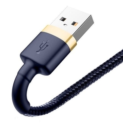 Baseus Cafule nabíjecí/datový kabel USB na Lightning 2,4A 1m, zlatá-modrá