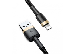 Baseus Cafule nabíjecí/datový kabel USB na Lightning 2,4A 3m, zlatá-černá