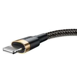 Baseus Cafule nabíjecí/datový kabel USB na Lightning 2,4A 3m, zlatá-černá