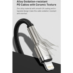 Baseus Cafule Series nabíjecí/datový kabel USB-C na Lightning PD 20W 0,25m, černá