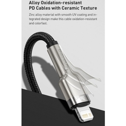 Baseus Cafule Series nabíjecí/datový kabel USB-C na Lightning PD 20W 1m, bílá