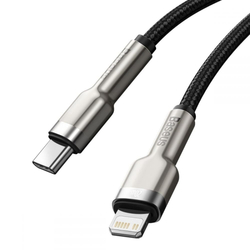 Baseus Cafule Series nabíjecí/datový kabel USB-C na Lightning PD 20W 1m, černá