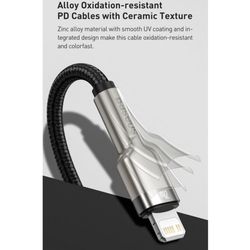 Baseus Cafule Series nabíjecí/datový kabel USB-C na Lightning PD 20W 2m, bílá