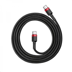 Baseus Cafule Series nabíjecí/datový kabel USB-C na USB-C PD2.0 60W Flash 1m, červená-černá