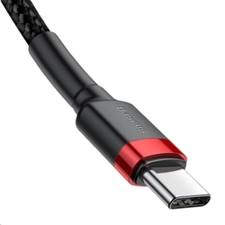 Baseus Cafule Series nabíjecí/datový kabel USB-C na USB-C PD2.0 60W Flash 1m, červená-černá