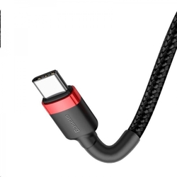 Baseus Cafule Series nabíjecí/datový kabel USB-C na USB-C PD2.0 60W Flash 1m, červená-černá