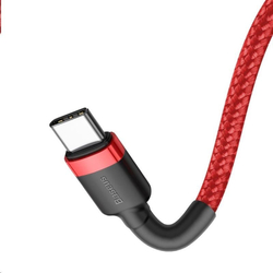 Baseus Cafule Series nabíjecí/datový kabel USB-C na USB-C PD2.0 60W Flash 1m, červená