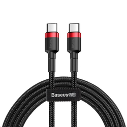 Baseus Cafule Series nabíjecí/datový kabel USB-C na USB-C PD2.0 60W Flash 2m, červená-černá