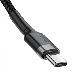 Baseus Cafule Series nabíjecí/datový kabel USB-C na USB-C PD2.0 60W Flash 2m, šedá-černá