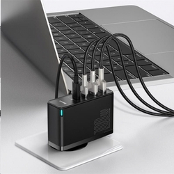 Baseus GaN2 Pro rychlonabíjecí adaptér 2x USB-C + 2x USB-A 100W černá