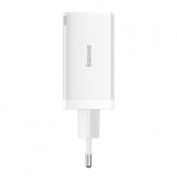 Baseus GaN5 Pro rychlonabíjecí adaptér 2x USB-C + USB-A 65W bílá