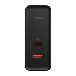 Baseus GaN5 Pro rychlonabíjecí adaptér USB-C + USB-A 100W černá