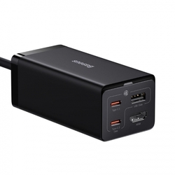 Baseus GaN5 Pro rychlonabíjecí stolní adaptér 2x USB-C + USB-A + HDMI 67W 1.5m kabel černá