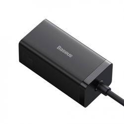 Baseus GaN5 Pro rychlonabíjecí stolní adaptér 2x USB-C + USB-A + HDMI 67W 1.5m kabel černá