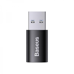 Baseus Ingenuity mini OTG adaptér USB-A 3,1A  samec na USB-C samice, černá