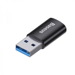 Baseus Ingenuity mini OTG adaptér USB-A 3,1A  samec na USB-C samice, černá