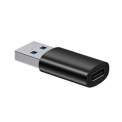 Baseus Ingenuity mini OTG adaptér USB-A 3,1A  samec na USB-C samice, černá