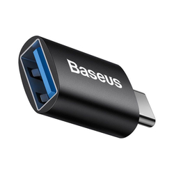 Baseus Ingenuity mini OTG adaptér USB-C samec na USB-A samice 3,1A, černá